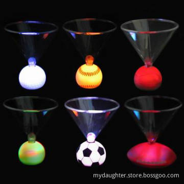 Flashing Martini with Balls' Base, LED Glass, LED Cup, LED Flashing Mug